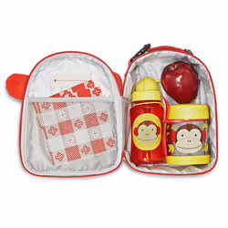 Skip Hop SH252376 boîte hermétique alimentaire Rond Vase 0,325 L Marron, Rouge, Acier inoxydable, Jaune