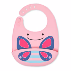 Skip Hop 232202, Bavoir fantaisie, Rose, Femelle, 6 mois, Image, 40 mm
