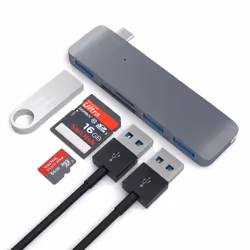 Satechi ST-TCUHM station d'accueil USB 3.2 Gen 1 (3.1 Gen 1) Type-C Argent - Vue supplémentaire 4
