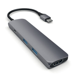 Satechi ST-CMAM station d'accueil USB 3.2 Gen 1 (3.1 Gen 1) Type-C Gris