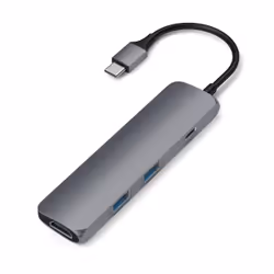 Satechi ST-CMAM station d'accueil USB 3.2 Gen 1 (3.1 Gen 1) Type-C Gris