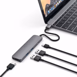 Satechi ST-CMAM station d'accueil USB 3.2 Gen 1 (3.1 Gen 1) Type-C Gris - Vue supplémentaire 4