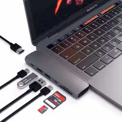 Satechi ST-CMBPM station d'accueil USB 3.2 Gen 1 (3.1 Gen 1) Type-C Gris - Vue supplémentaire 4