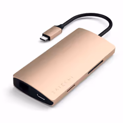 Satechi ST-TCMA2G station d'accueil Avec fil Thunderbolt 3 Or