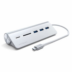 Satechi ST-TCHCRS station d'accueil USB 3.2 Gen 1 (3.1 Gen 1) Type-C Argent
