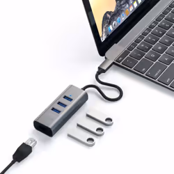 Satechi ST-TC2N1USB31AM station d'accueil USB 3.2 Gen 1 (3.1 Gen 1) Type-C Gris - Vue supplémentaire 5
