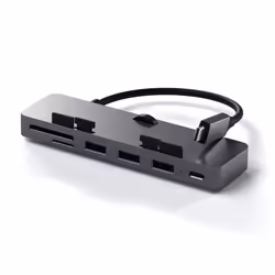 Satechi ST-TCIMHM, USB 3.2 Gen 1 (3.1 Gen 1) Type-C, Gris, MicroSD (TransFlash), SD, USB 3.2 Gen 1 (3.1 Gen 1) Type-A, USB 3. ...