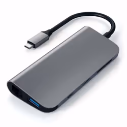 Satechi ST-TCMM8PAM station d'accueil USB 3.2 Gen 1 (3.1 Gen 1) Type-C Gris