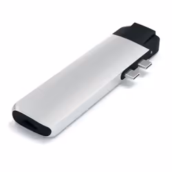 Satechi ST-TCPHES station d'accueil USB 3.2 Gen 1 (3.1 Gen 1) Type-C Argent