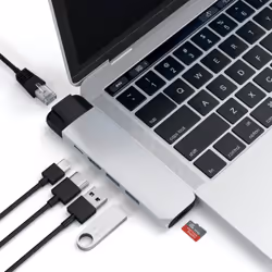 Satechi ST-TCPHES station d'accueil USB 3.2 Gen 1 (3.1 Gen 1) Type-C Argent - Vue supplémentaire 6
