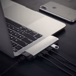 Satechi ST-TCPHES station d'accueil USB 3.2 Gen 1 (3.1 Gen 1) Type-C Argent - Vue supplémentaire 7