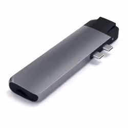 Satechi ST-TCPHEM, Thunderbolt 3, Gris, MicroSD (TransFlash), HDMI, RJ-45, USB 3.2 Gen 1 (3.1 Gen 1) Type-A, USB 3.2 Gen 1 (3 ...