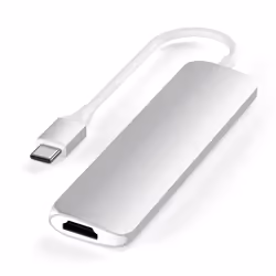 Satechi ST-SCMA2S station d'accueil Avec fil USB 3.2 Gen 1 (3.1 Gen 1) Type-C Argent