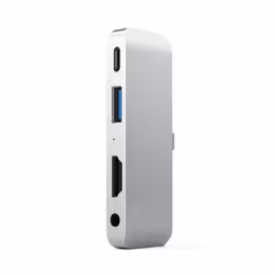 Satechi ST-TCMPHS station d'accueil USB 3.2 Gen 1 (3.1 Gen 1) Type-C Argent