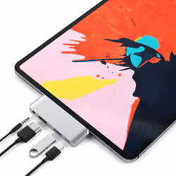 Satechi ST-TCMPHS station d'accueil USB 3.2 Gen 1 (3.1 Gen 1) Type-C Argent