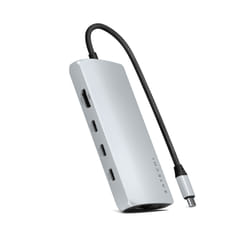 Satechi ST-P8KES station d'accueil Avec fil USB 3.2 Gen 1 (3.1 Gen 1) Type-C Argent