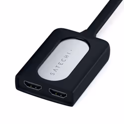Satechi ST-TCDHAS câble vidéo et adaptateur 0,156 m 2 x USB Type-C 2 x HDMI Noir, Argent