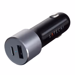 Satechi ST-TCPDCCM chargeur d'appareils mobiles Universel Gris Allume-cigare Charge rapide Auto