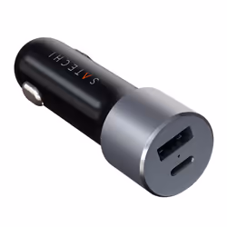 Satechi ST-TCPDCCM chargeur d'appareils mobiles Universel Gris Allume-cigare Charge rapide Auto