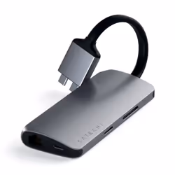 Satechi ST-TCDMMAM station d'accueil USB 3.2 Gen 1 (3.1 Gen 1) Type-C Gris