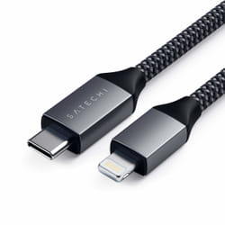 Satechi ST-TCL18M câble Lightning 1,8 m Noir, Gris