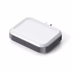 Satechi ST-UC2WCDM chargeur d'appareils mobiles Casque, Smartwatch Argent, Blanc USB Recharge sans fil Intérieure