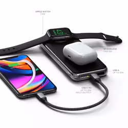 Satechi QUATRO 10000 mAh Recharge sans fil Noir, Argent - Vue supplémentaire 5