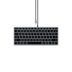 Satechi Slim W1 clavier USB QWERTY Anglais Aluminium, Noir