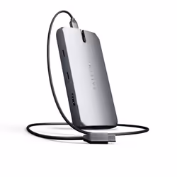Satechi ST-UCMBAM station d'accueil USB 2.0 Type-C Noir, Argent
