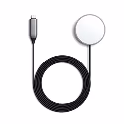 Satechi ST-UCQIMCM, Intérieure, USB, Recharge sans fil, 1,5 m, Gris, Blanc