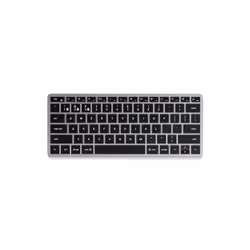 Satechi Slim X1, Sans fil, Bluetooth, QWERTY, Noir, Gris