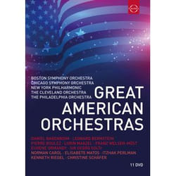 Warner Music Euroarts - Great American Orchestras, 11DVD DVD Classique