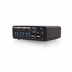 iogear GCS1337 commutateur écran, clavier et souris Noir