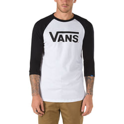 Vans Classic Tee-shirt Encolure torsadée Manche 3/4 Coton