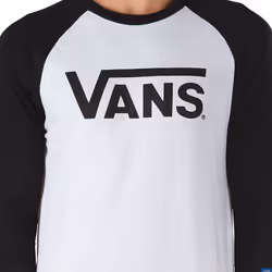 Vans Classic Tee-shirt Encolure torsadée Manche 3/4 Coton