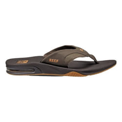 Tongs - Reef - Fanning - Confortables - Décapsuleur - Cuir synthétique résistant à leau