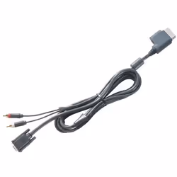 Microsoft Xbox 360 VGA HD AV Cable, 2,4 m, Noir, VGA; RCA; HD
