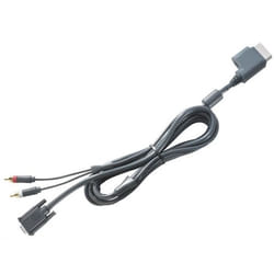 Microsoft Xbox 360 VGA HD AV Cable 2,4 m Noir