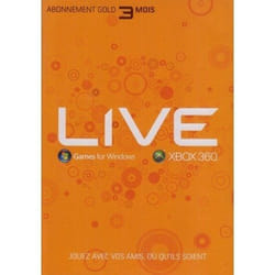 Microsoft Xbox 360 Live 3month Gold Card 1 licence(s) Français 0,25 année(s)
