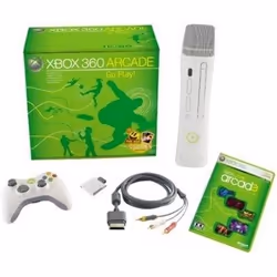Microsoft Xbox 360 Arcade System, Argent, 256 Mo, 20 Go, 3,5 kg, 3xUSB2.0, 1xEthernet