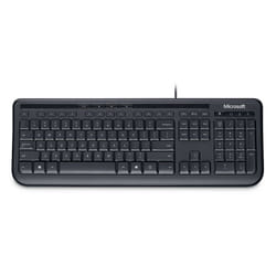 Microsoft Wired Keyboard 600 clavier USB QWERTY Anglais américain Noir