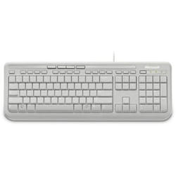Microsoft Wired Keyboard 600 clavier USB Blanc