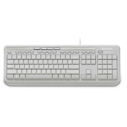 Microsoft Wired Keyboard 600, DE clavier USB Blanc