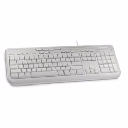 Microsoft Wired Keyboard 600, DE clavier USB Blanc