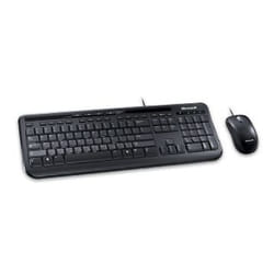 Microsoft Wired Desktop 600 clavier Souris incluse USB Noir