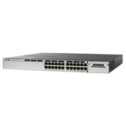 Cisco Catalyst 3750X Géré L2 Gigabit Ethernet (10/100/1000) Connexion Ethernet, supportant l'alimentation via ce port (PoE) 1U Bleu, Argent