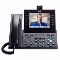Cisco 9971, Téléphone IP, Charbon de bois, 14,2 cm (5.6"), 640 x 480 pixels, G.711a, G.722, G.729a, H.264/AVC