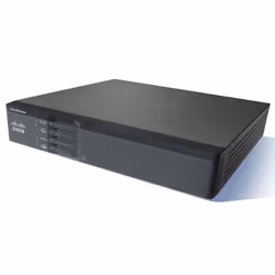Cisco 860VAE, Ethernet WAN, Gigabit Ethernet, Noir