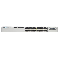 Cisco Catalyst WS-C3750X-24U-L commutateur réseau Géré Gigabit Ethernet (10/100/1000) Connexion Ethernet, supportant l'alimentation via ce port (PoE) 1U Noir, Argent