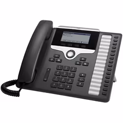 Cisco 7861, Téléphone IP, Noir, Argent, Combiné filaire, Polycarbonate, Sur bureau/mural, 16 lignes